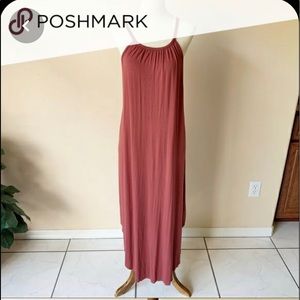 Tank Maxi Dress in Dusty Rose